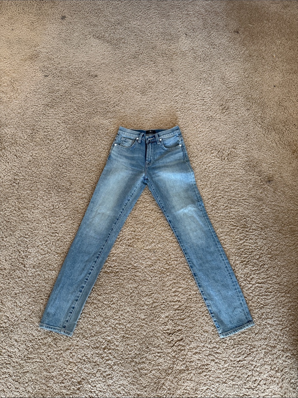 7 For All Mankind Light Blue Skinny Jeans